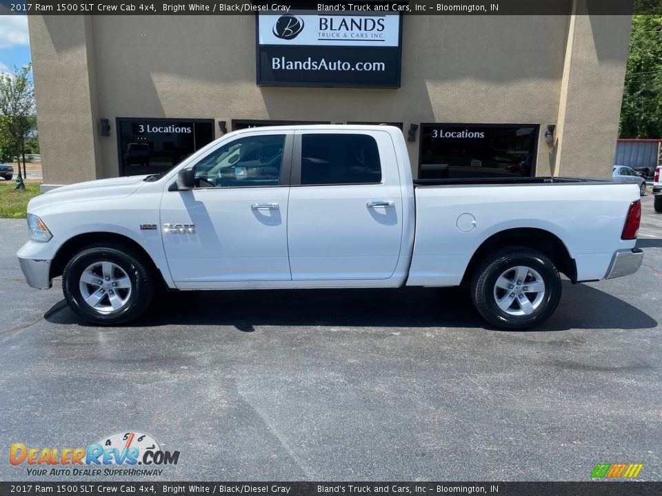 2017 Ram 1500 SLT Crew Cab 4x4 Bright White / Black/Diesel Gray Photo #1