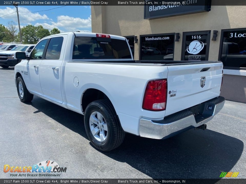 2017 Ram 1500 SLT Crew Cab 4x4 Bright White / Black/Diesel Gray Photo #3