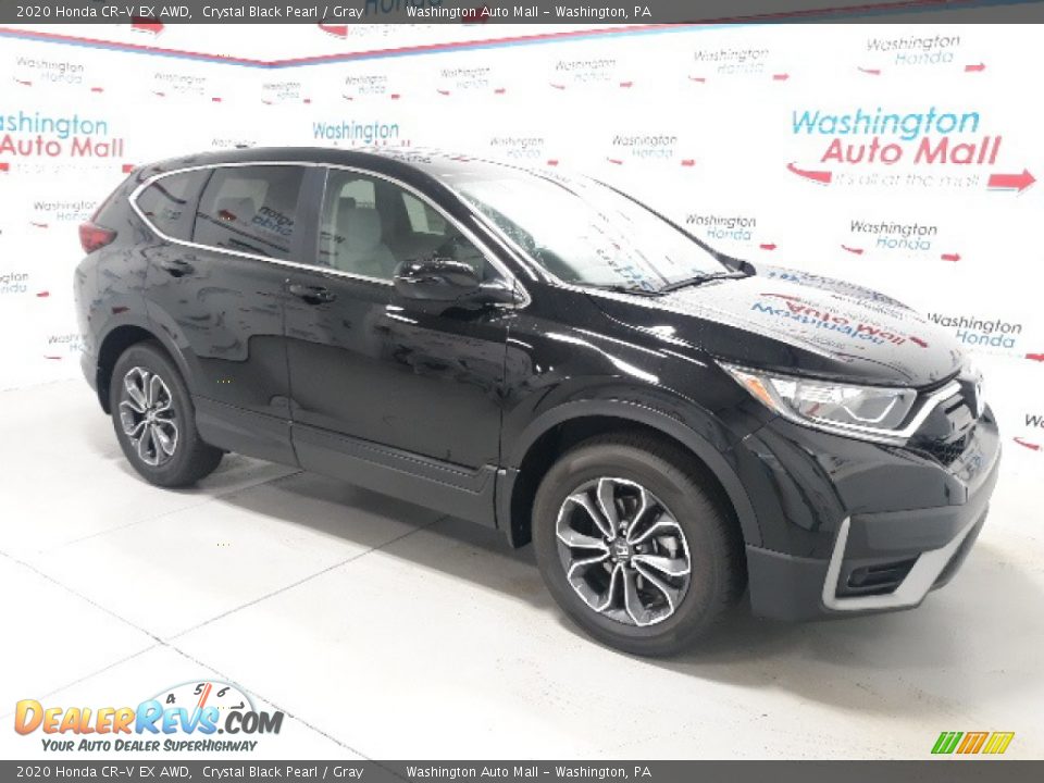 2020 Honda CR-V EX AWD Crystal Black Pearl / Gray Photo #2