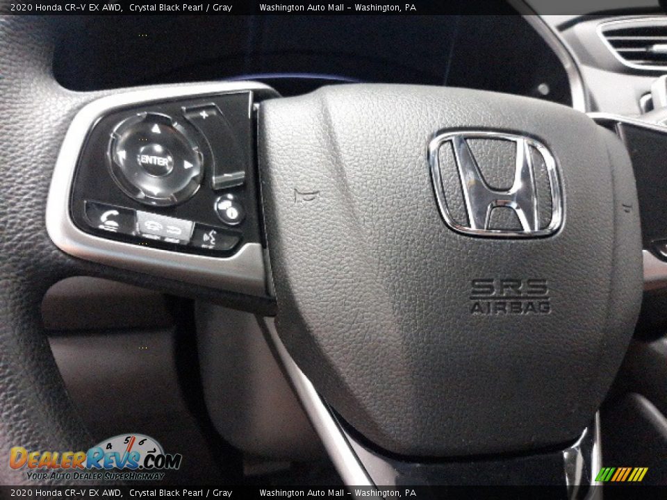2020 Honda CR-V EX AWD Crystal Black Pearl / Gray Photo #6