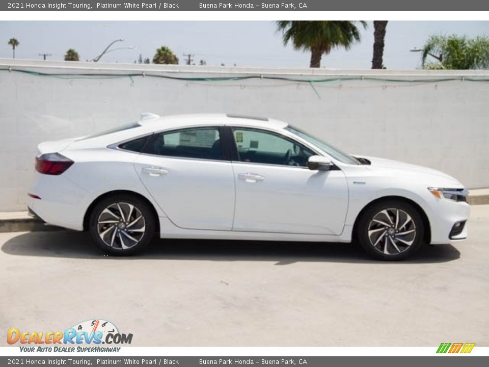 Platinum White Pearl 2021 Honda Insight Touring Photo #8