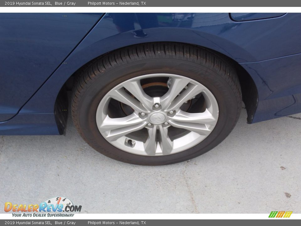 2019 Hyundai Sonata SEL Blue / Gray Photo #6