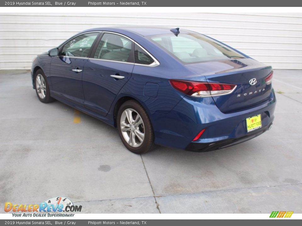 2019 Hyundai Sonata SEL Blue / Gray Photo #8