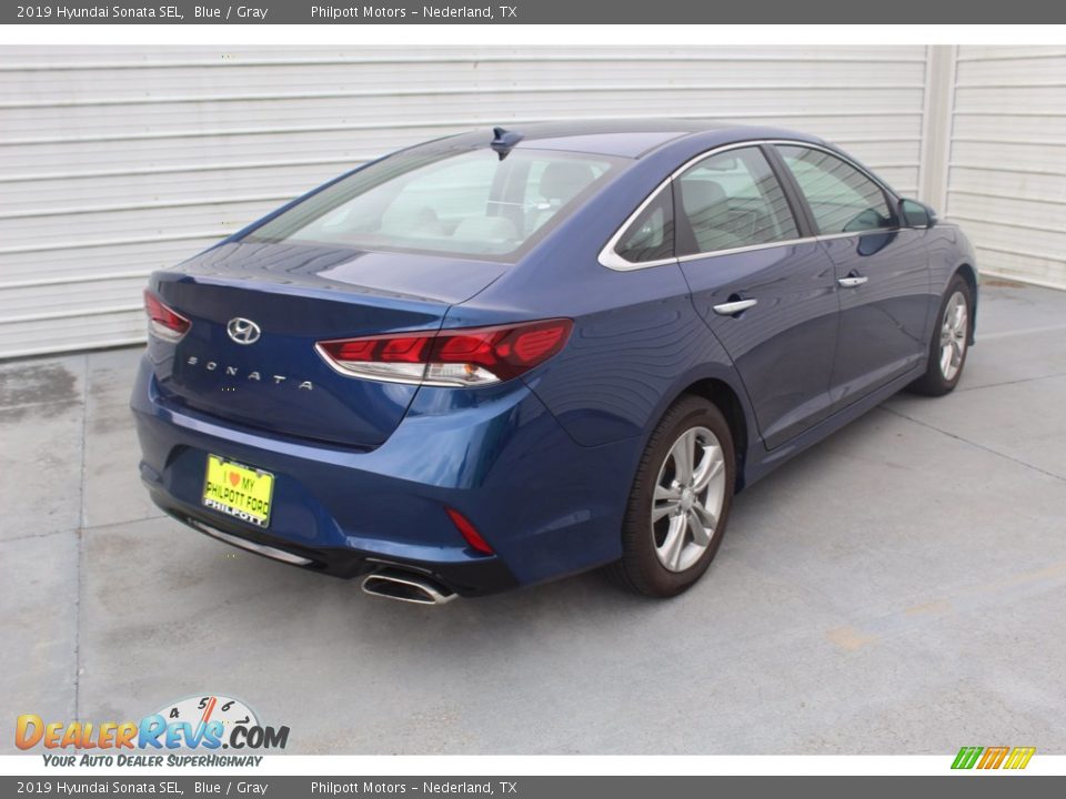 2019 Hyundai Sonata SEL Blue / Gray Photo #10