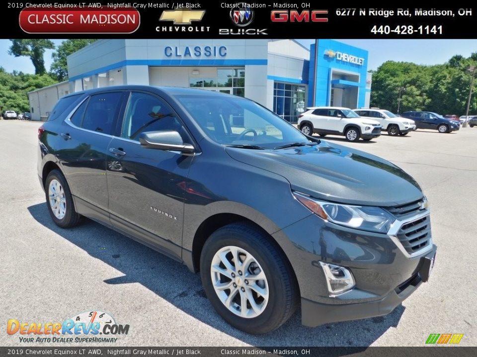 2019 Chevrolet Equinox LT AWD Nightfall Gray Metallic / Jet Black Photo #1