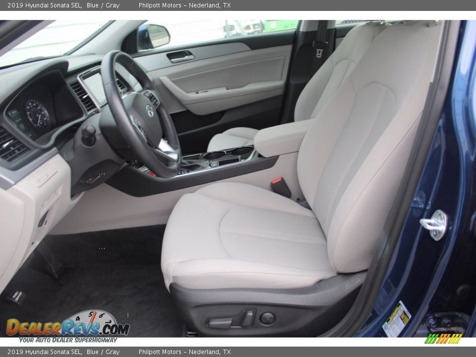 2019 Hyundai Sonata SEL Blue / Gray Photo #14