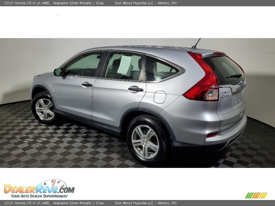 2015 Honda CR-V LX AWD Alabaster Silver Metallic / Gray Photo #7