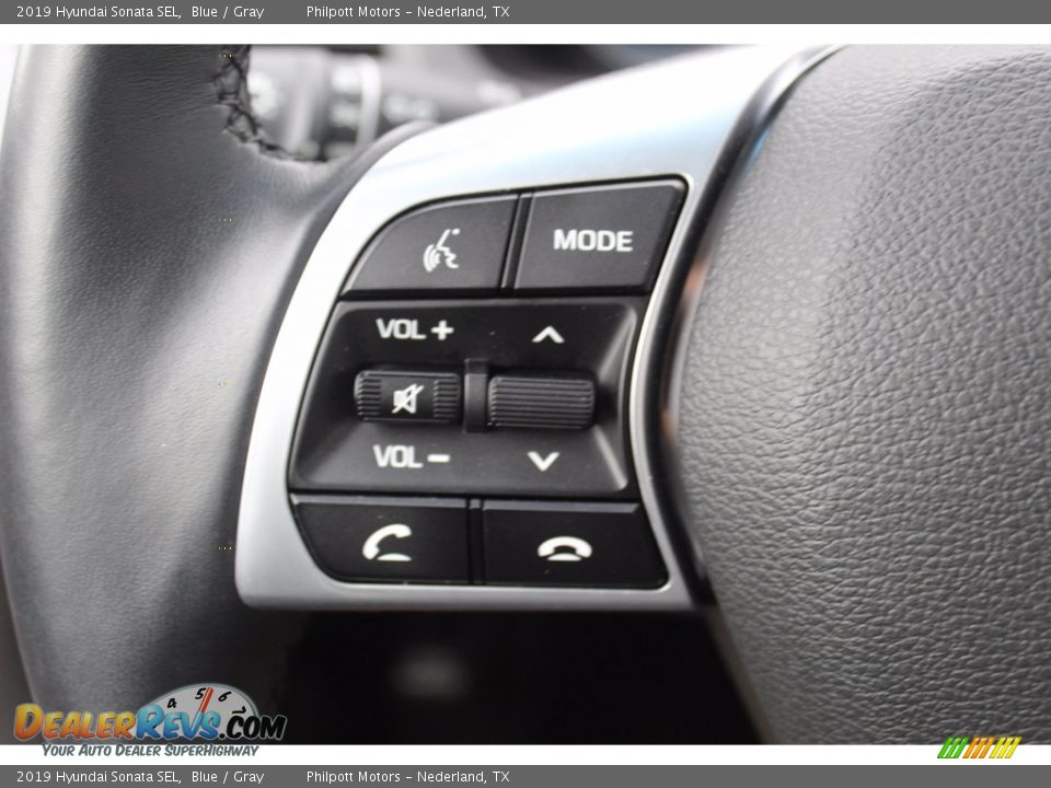 2019 Hyundai Sonata SEL Blue / Gray Photo #15