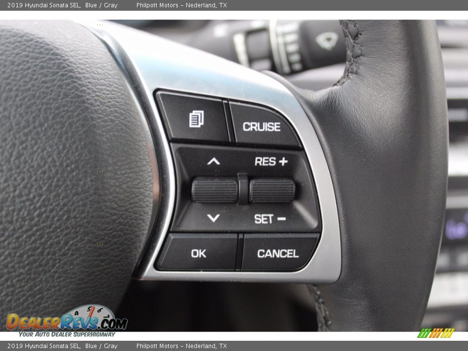 2019 Hyundai Sonata SEL Blue / Gray Photo #16