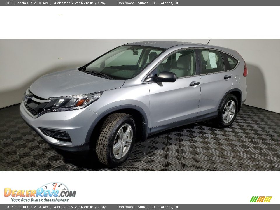 2015 Honda CR-V LX AWD Alabaster Silver Metallic / Gray Photo #9