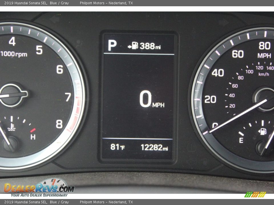 2019 Hyundai Sonata SEL Blue / Gray Photo #18