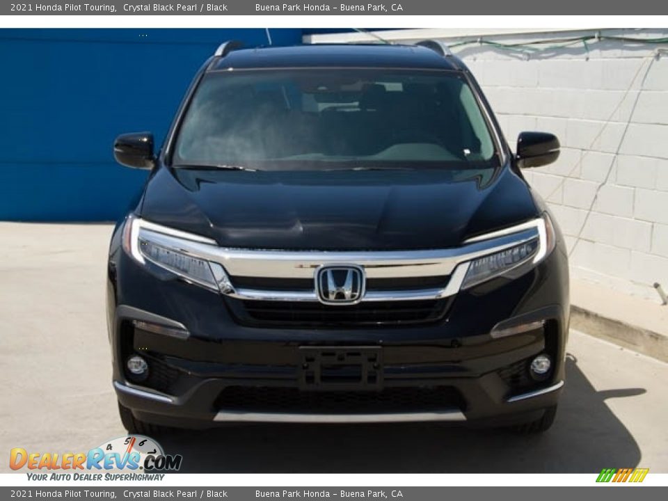 2021 Honda Pilot Touring Crystal Black Pearl / Black Photo #3