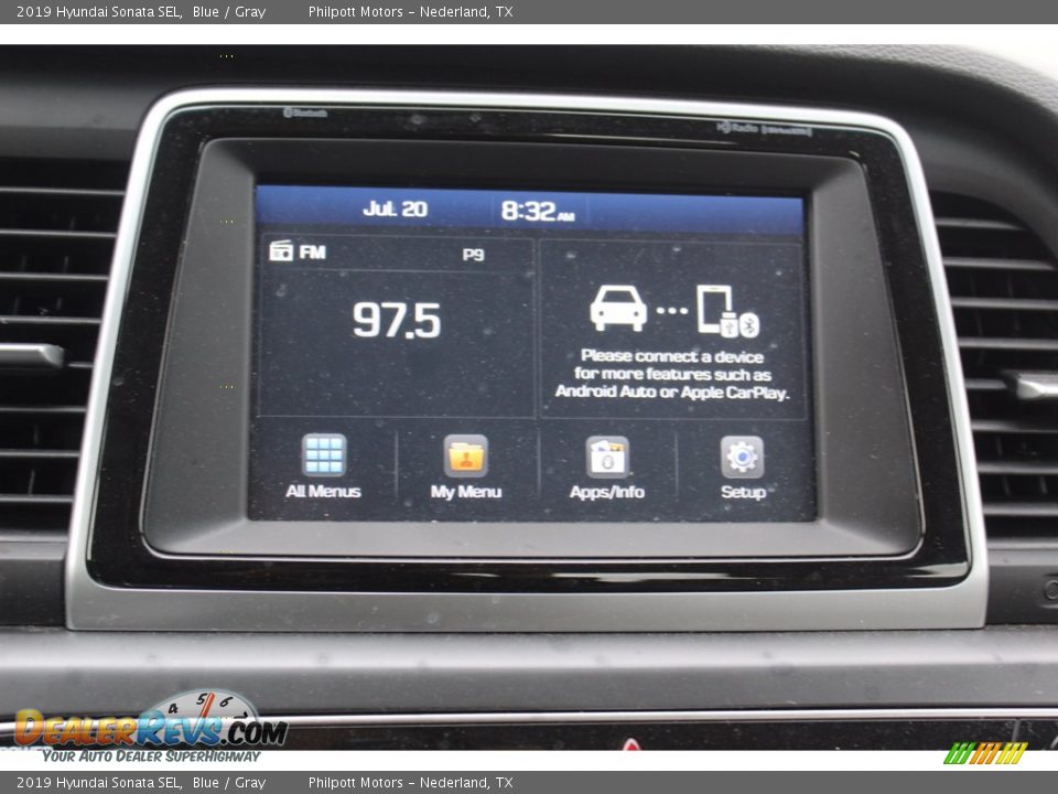 2019 Hyundai Sonata SEL Blue / Gray Photo #19