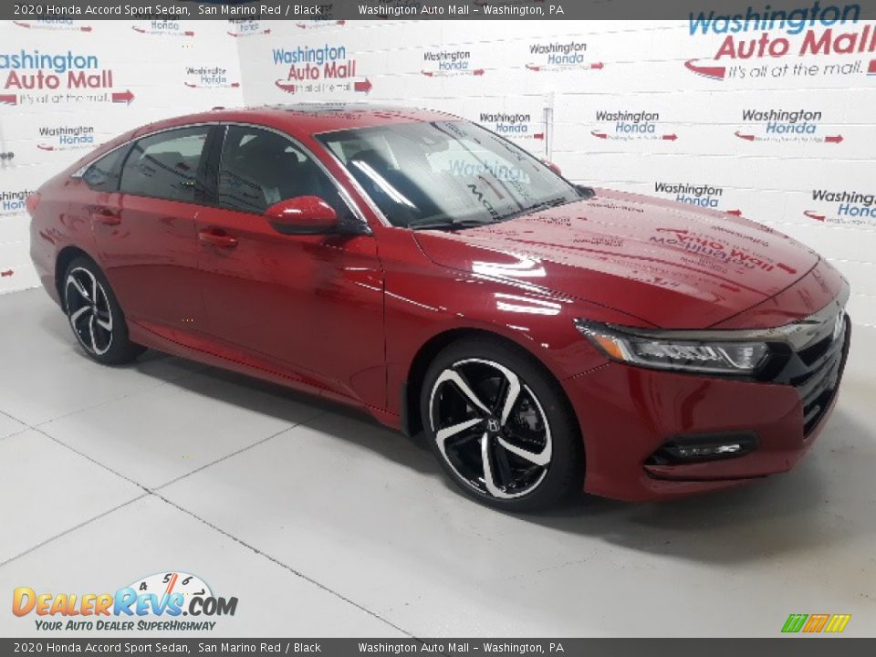 2020 Honda Accord Sport Sedan San Marino Red / Black Photo #2