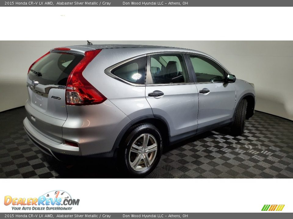 2015 Honda CR-V LX AWD Alabaster Silver Metallic / Gray Photo #13