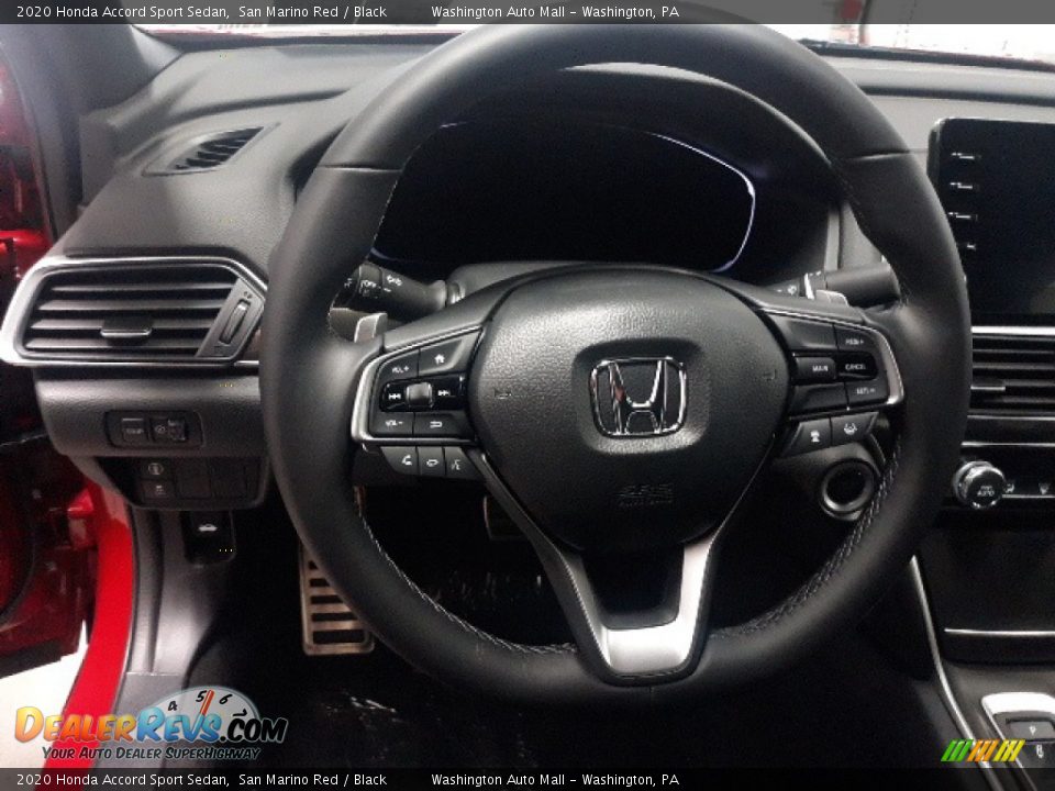 2020 Honda Accord Sport Sedan San Marino Red / Black Photo #5