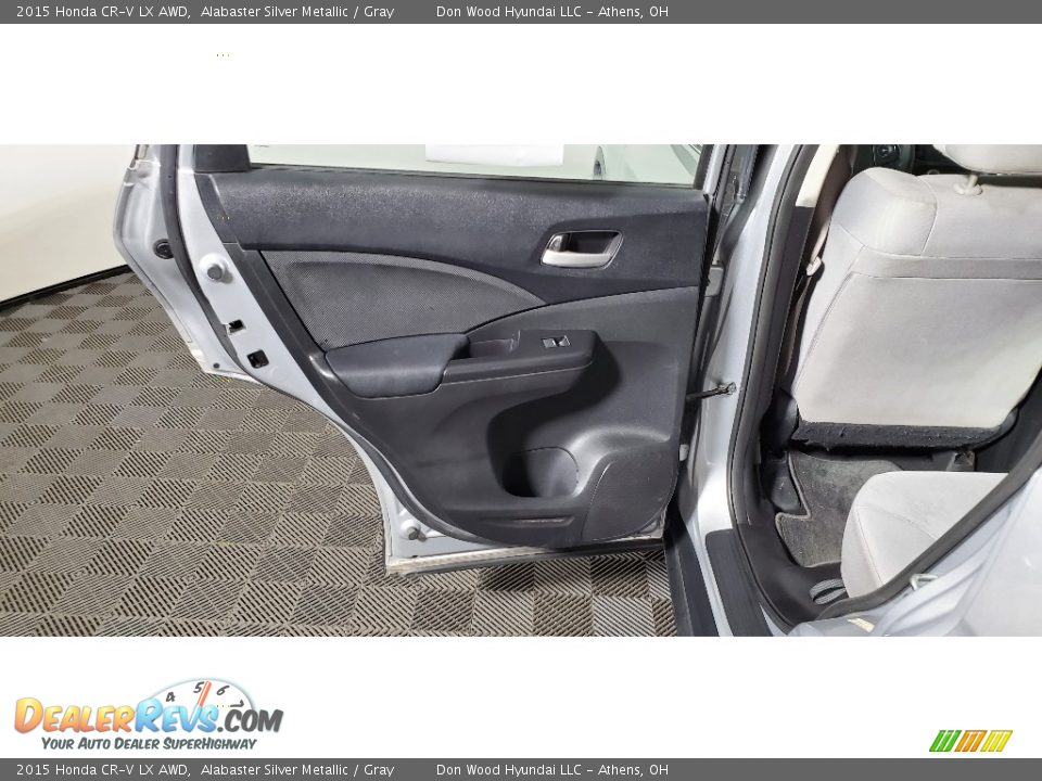 2015 Honda CR-V LX AWD Alabaster Silver Metallic / Gray Photo #17