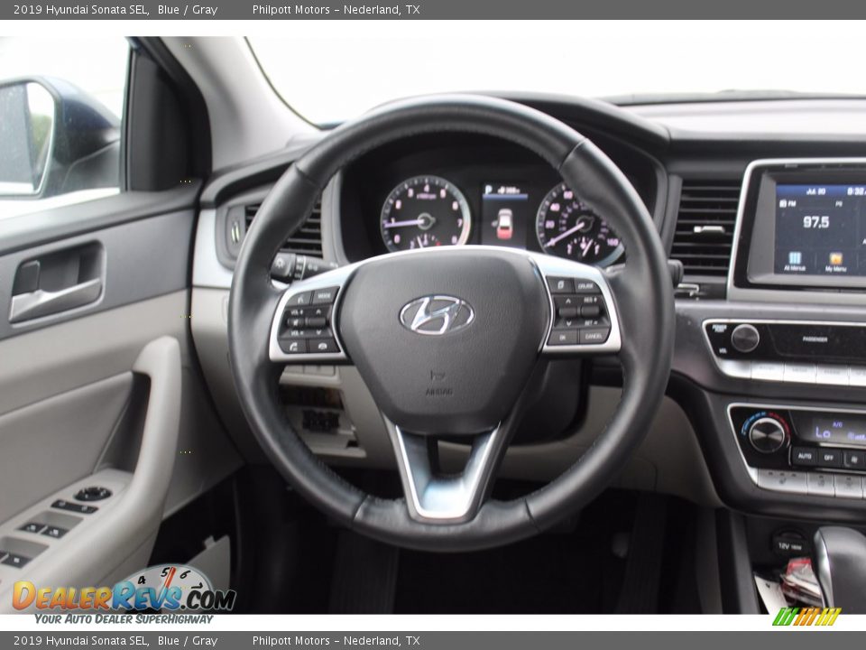 2019 Hyundai Sonata SEL Blue / Gray Photo #26
