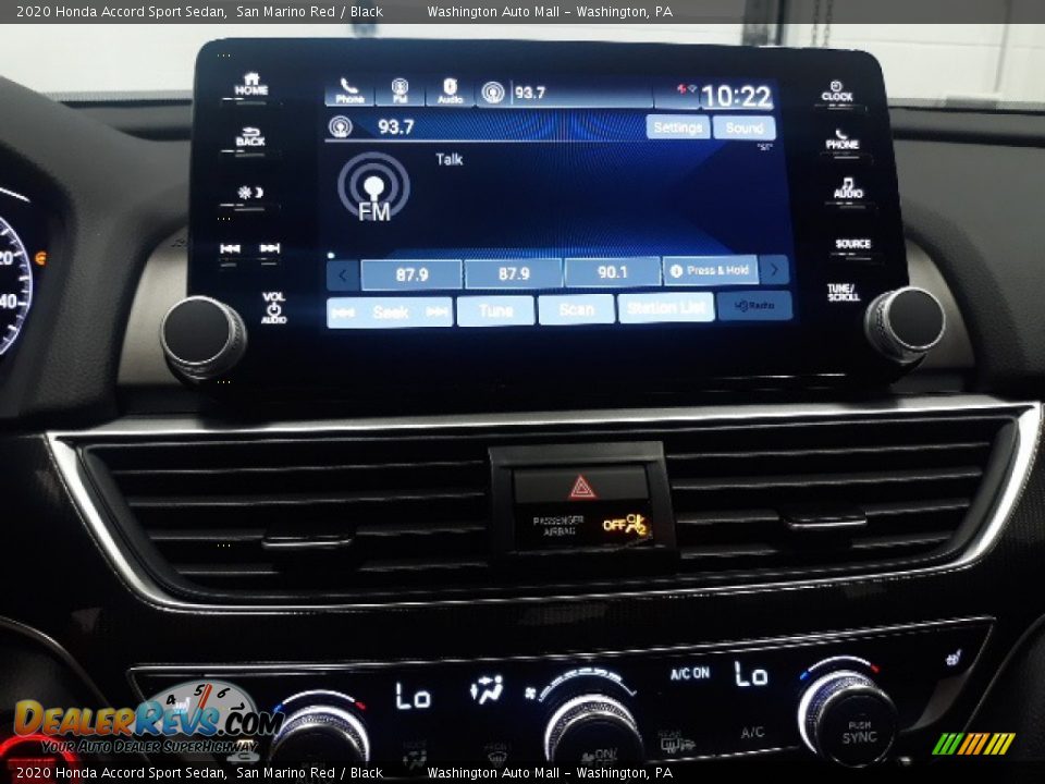 2020 Honda Accord Sport Sedan San Marino Red / Black Photo #13