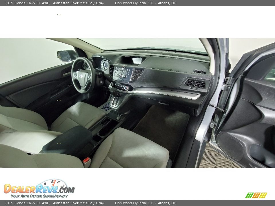 2015 Honda CR-V LX AWD Alabaster Silver Metallic / Gray Photo #25