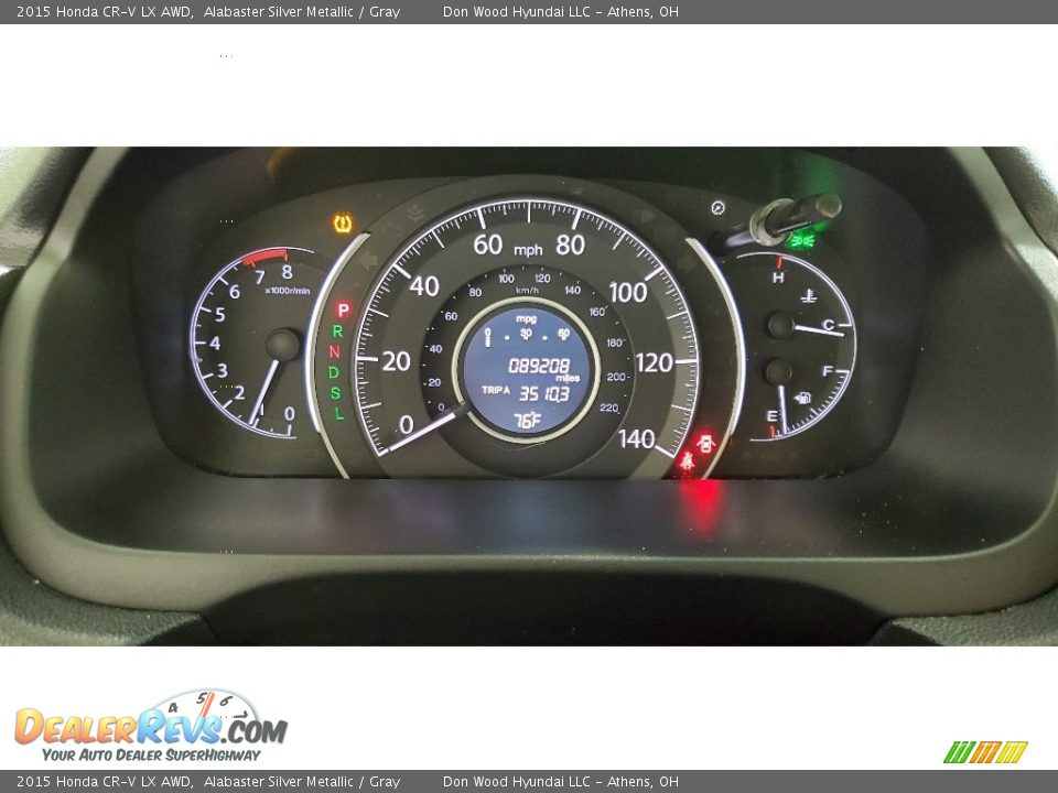 2015 Honda CR-V LX AWD Alabaster Silver Metallic / Gray Photo #27