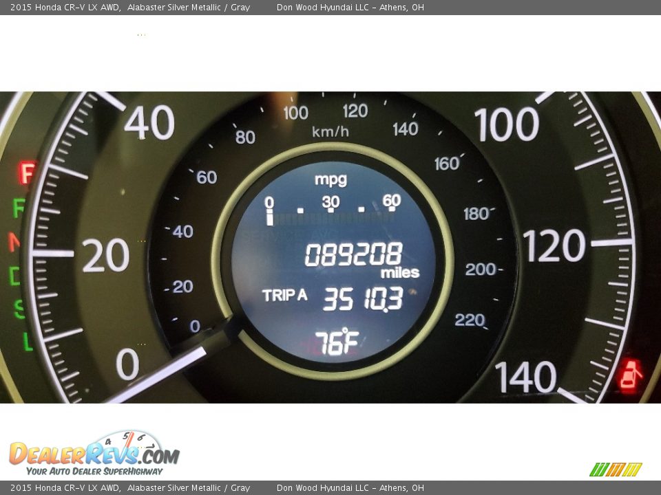 2015 Honda CR-V LX AWD Alabaster Silver Metallic / Gray Photo #29