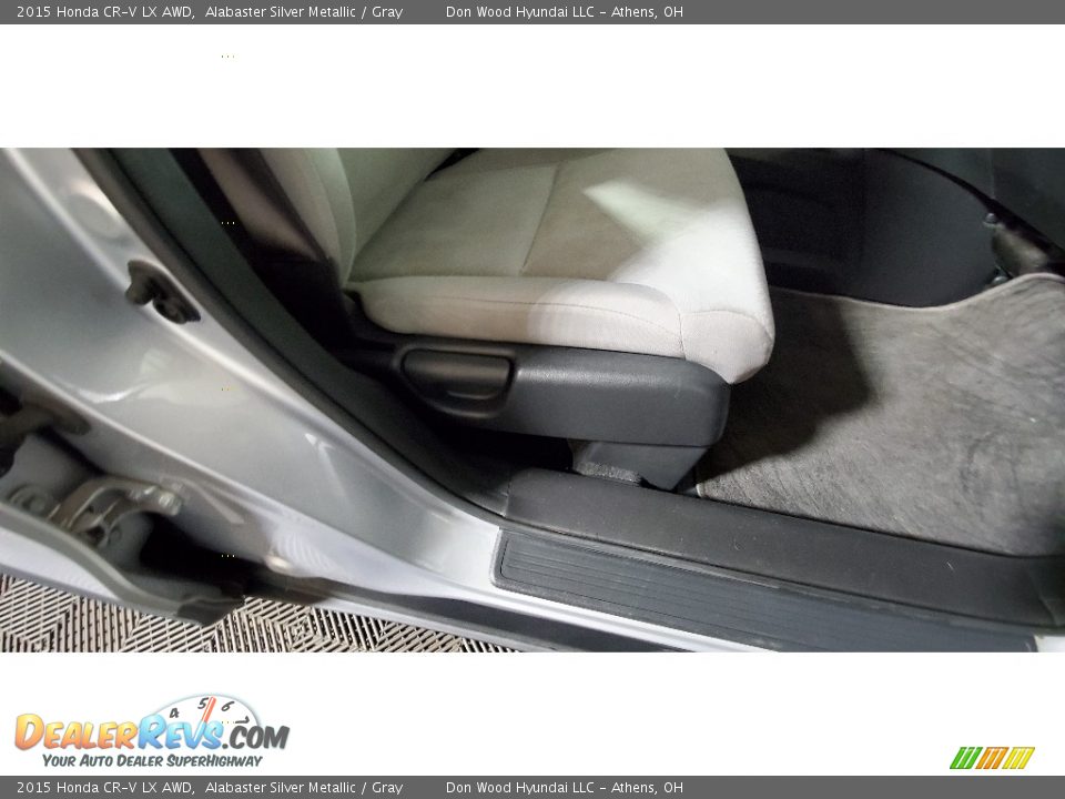 2015 Honda CR-V LX AWD Alabaster Silver Metallic / Gray Photo #30