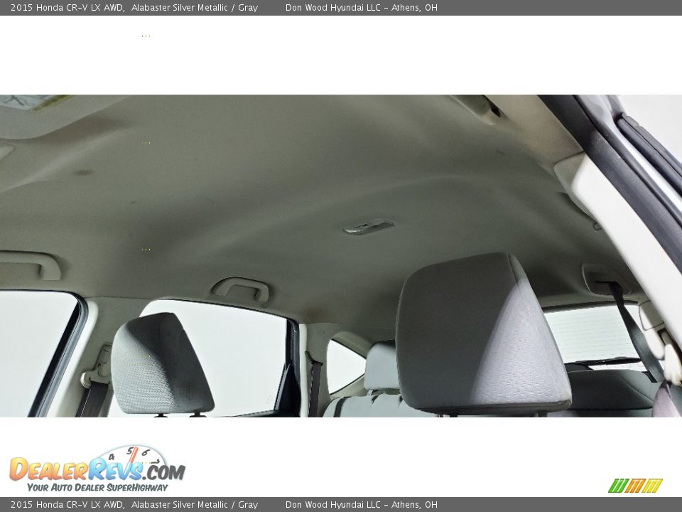 2015 Honda CR-V LX AWD Alabaster Silver Metallic / Gray Photo #31