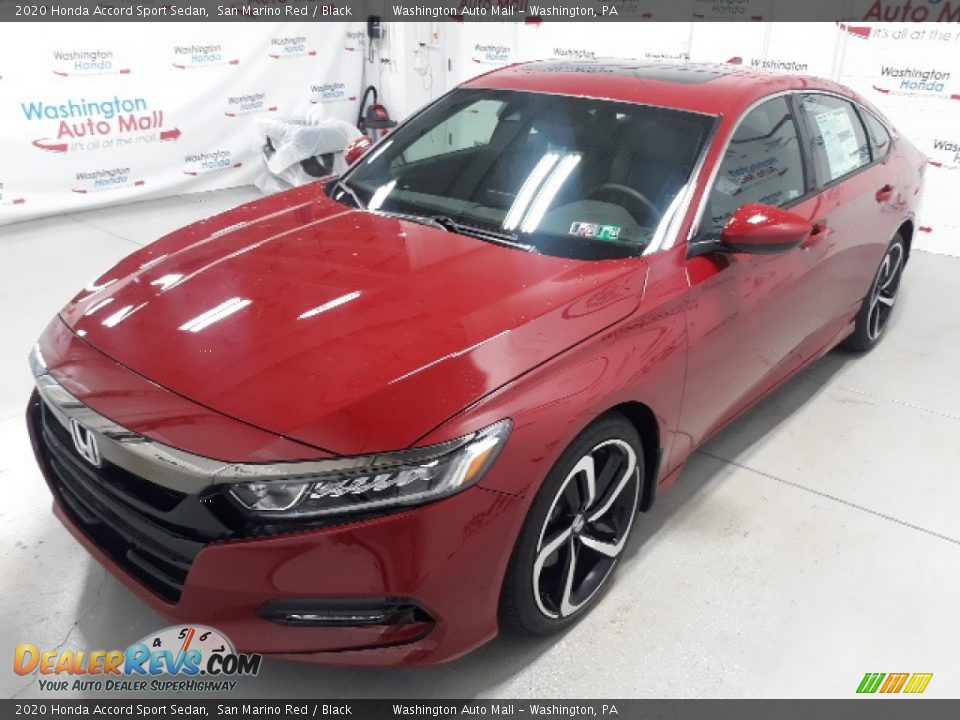 2020 Honda Accord Sport Sedan San Marino Red / Black Photo #27