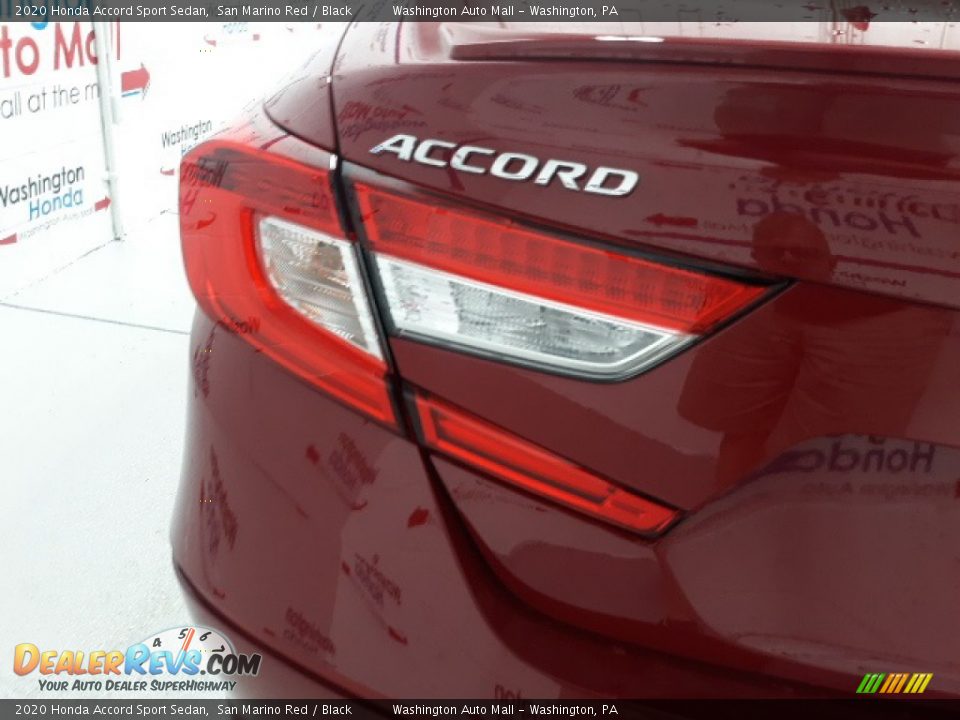 2020 Honda Accord Sport Sedan San Marino Red / Black Photo #29