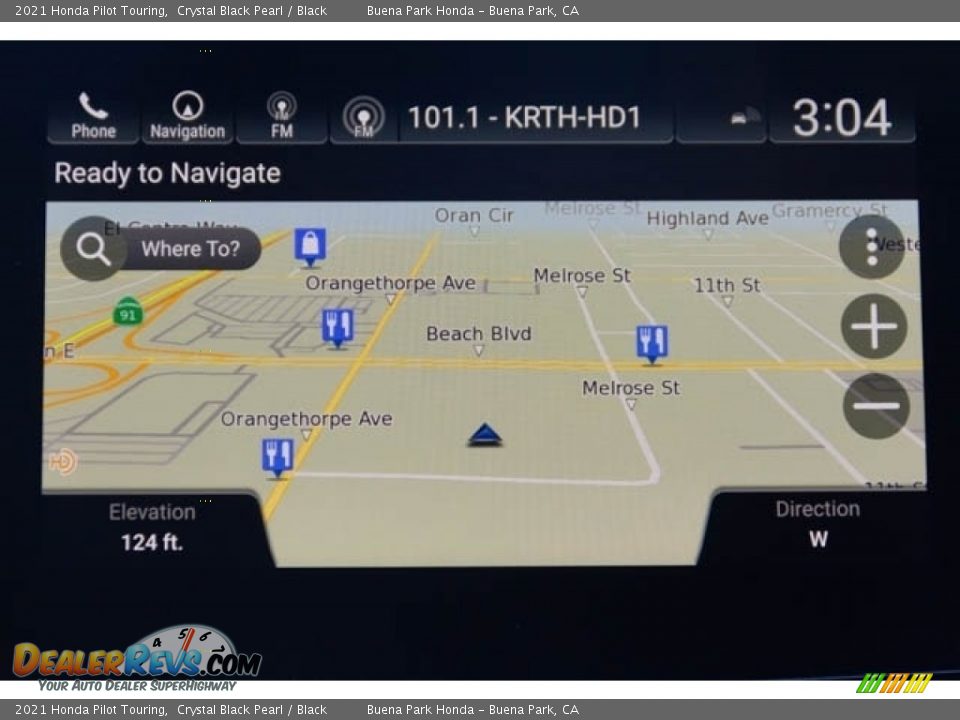 Navigation of 2021 Honda Pilot Touring Photo #35