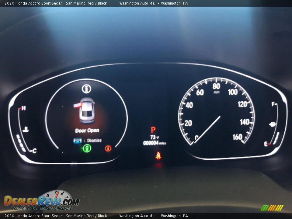 2020 Honda Accord Sport Sedan San Marino Red / Black Photo #33