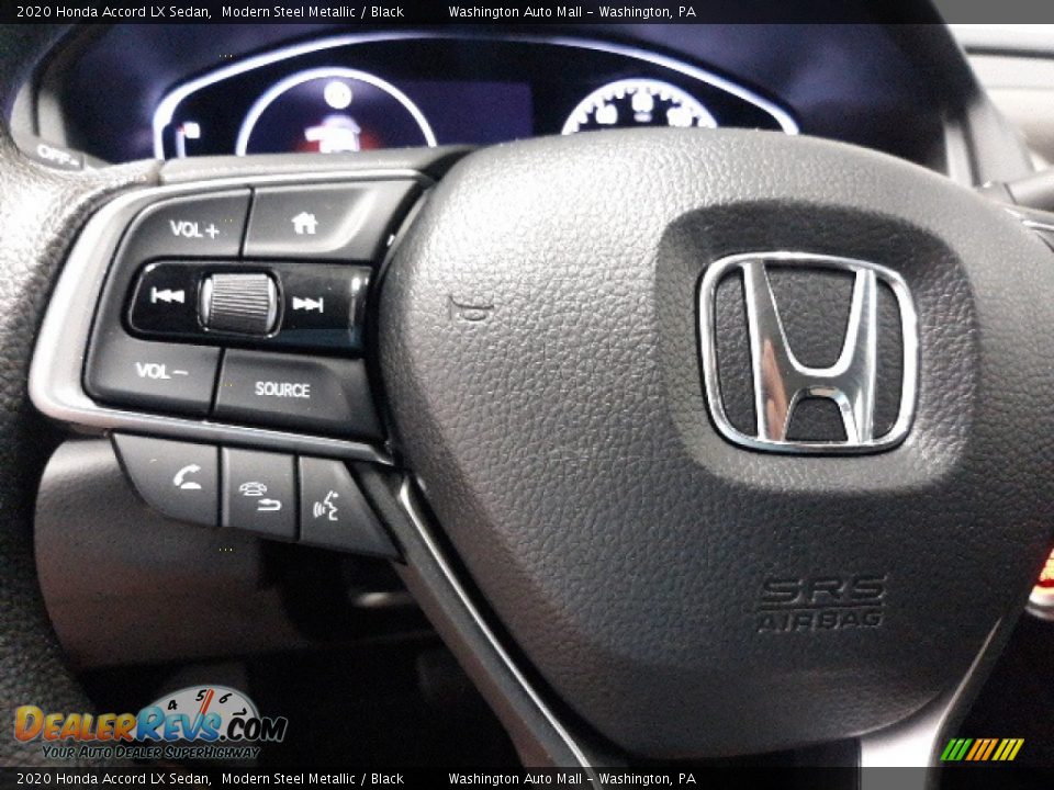 2020 Honda Accord LX Sedan Modern Steel Metallic / Black Photo #6
