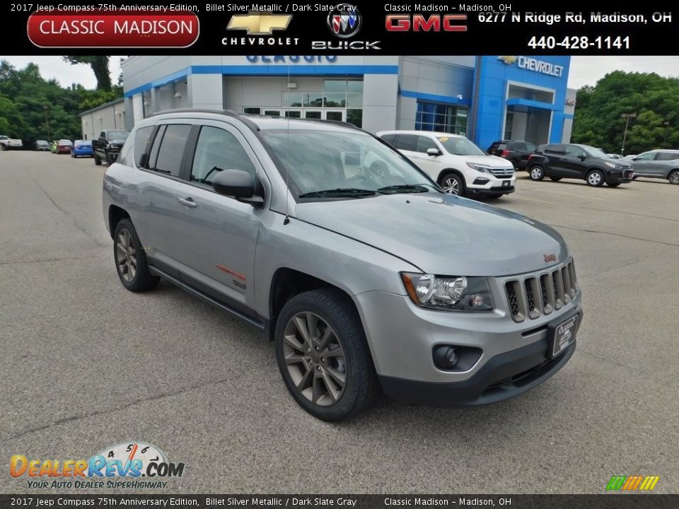 2017 Jeep Compass 75th Anniversary Edition Billet Silver Metallic / Dark Slate Gray Photo #1