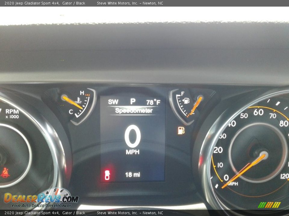 2020 Jeep Gladiator Sport 4x4 Gator / Black Photo #21