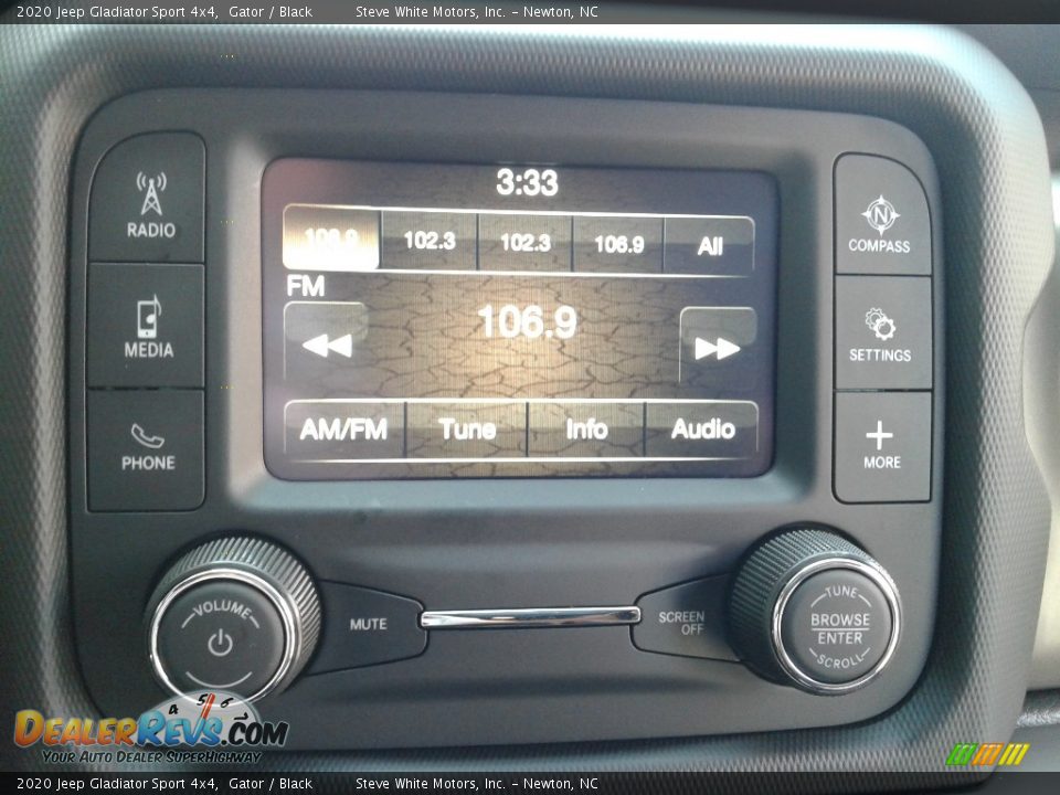 2020 Jeep Gladiator Sport 4x4 Gator / Black Photo #22