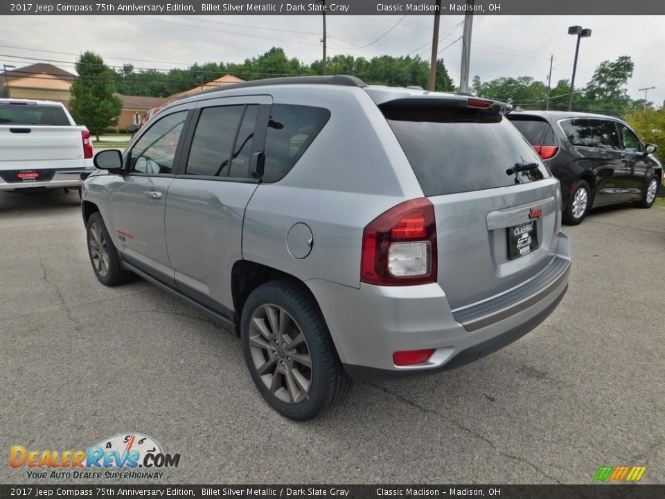 2017 Jeep Compass 75th Anniversary Edition Billet Silver Metallic / Dark Slate Gray Photo #7