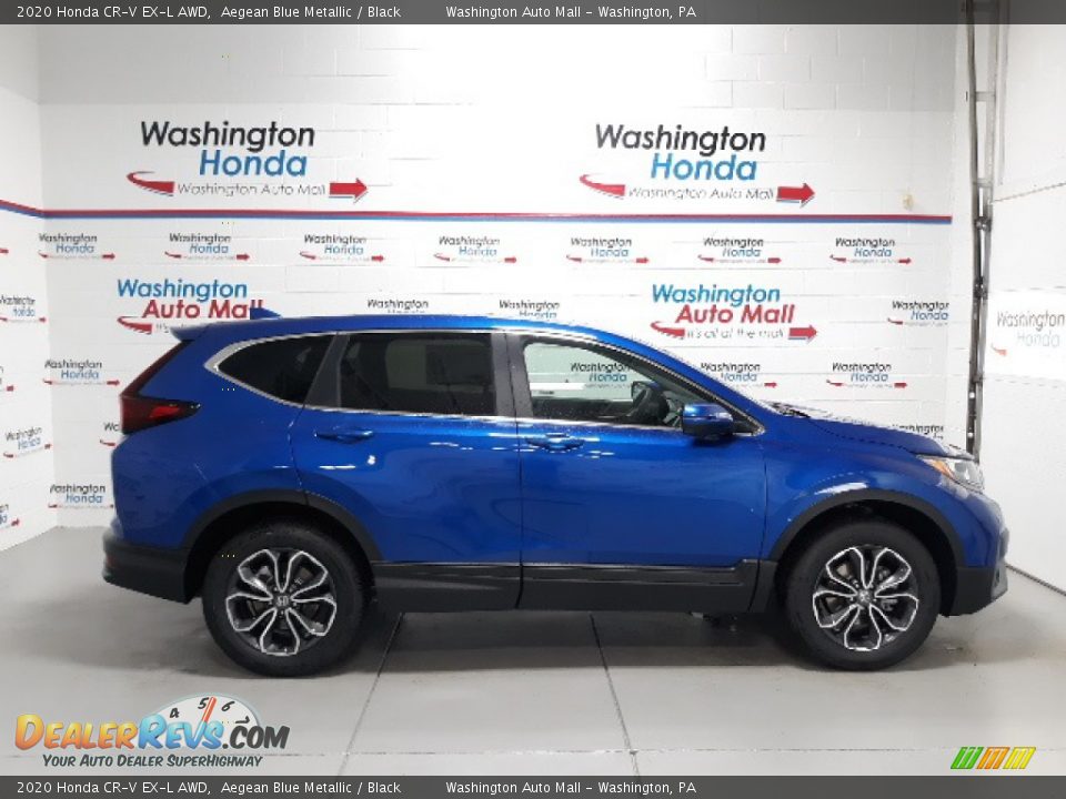 2020 Honda CR-V EX-L AWD Aegean Blue Metallic / Black Photo #1