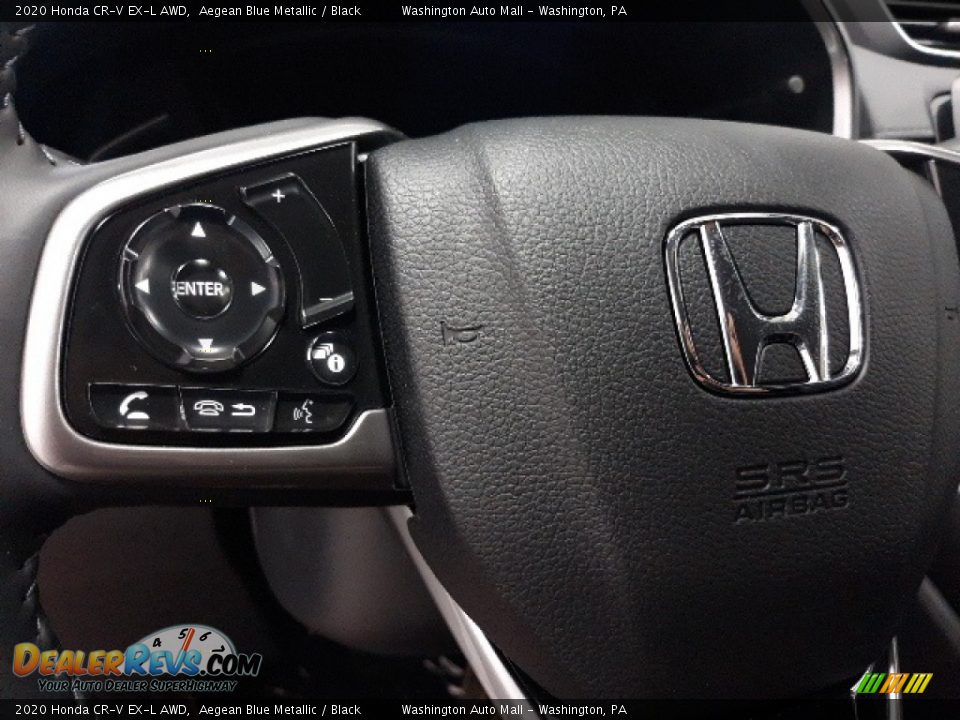 2020 Honda CR-V EX-L AWD Aegean Blue Metallic / Black Photo #6