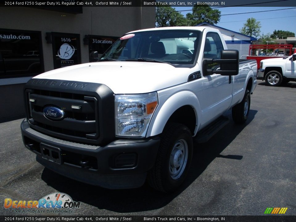 2014 Ford F250 Super Duty XL Regular Cab 4x4 Oxford White / Steel Photo #2