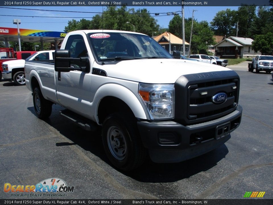 2014 Ford F250 Super Duty XL Regular Cab 4x4 Oxford White / Steel Photo #5