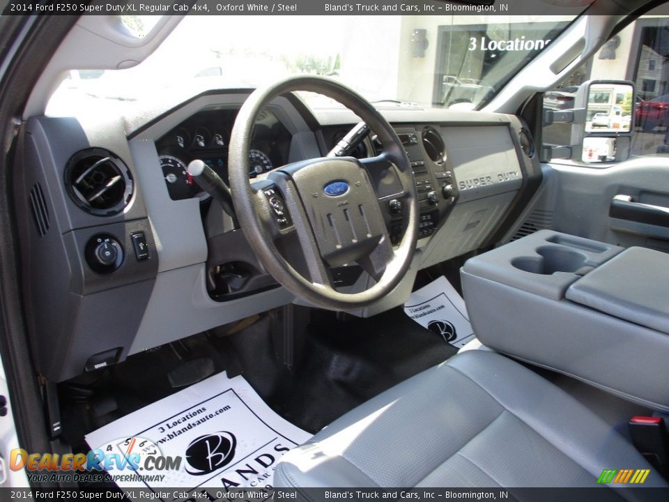 2014 Ford F250 Super Duty XL Regular Cab 4x4 Oxford White / Steel Photo #6
