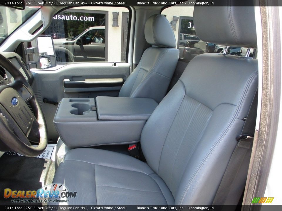 2014 Ford F250 Super Duty XL Regular Cab 4x4 Oxford White / Steel Photo #7