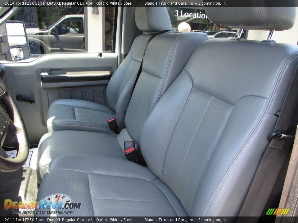 2014 Ford F250 Super Duty XL Regular Cab 4x4 Oxford White / Steel Photo #8