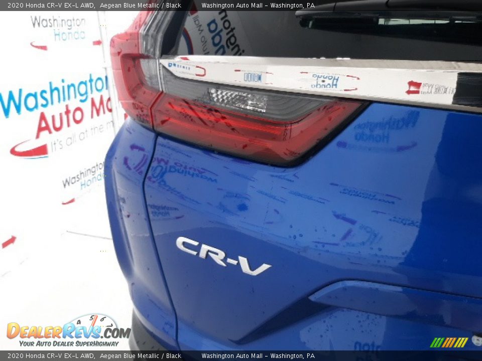 2020 Honda CR-V EX-L AWD Aegean Blue Metallic / Black Photo #34