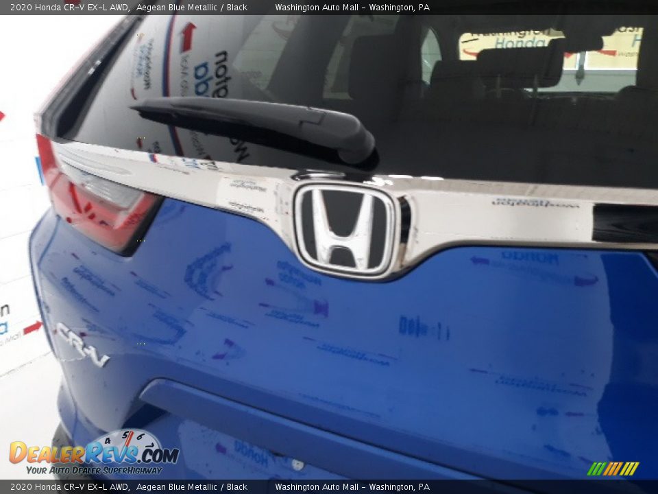 2020 Honda CR-V EX-L AWD Aegean Blue Metallic / Black Photo #35