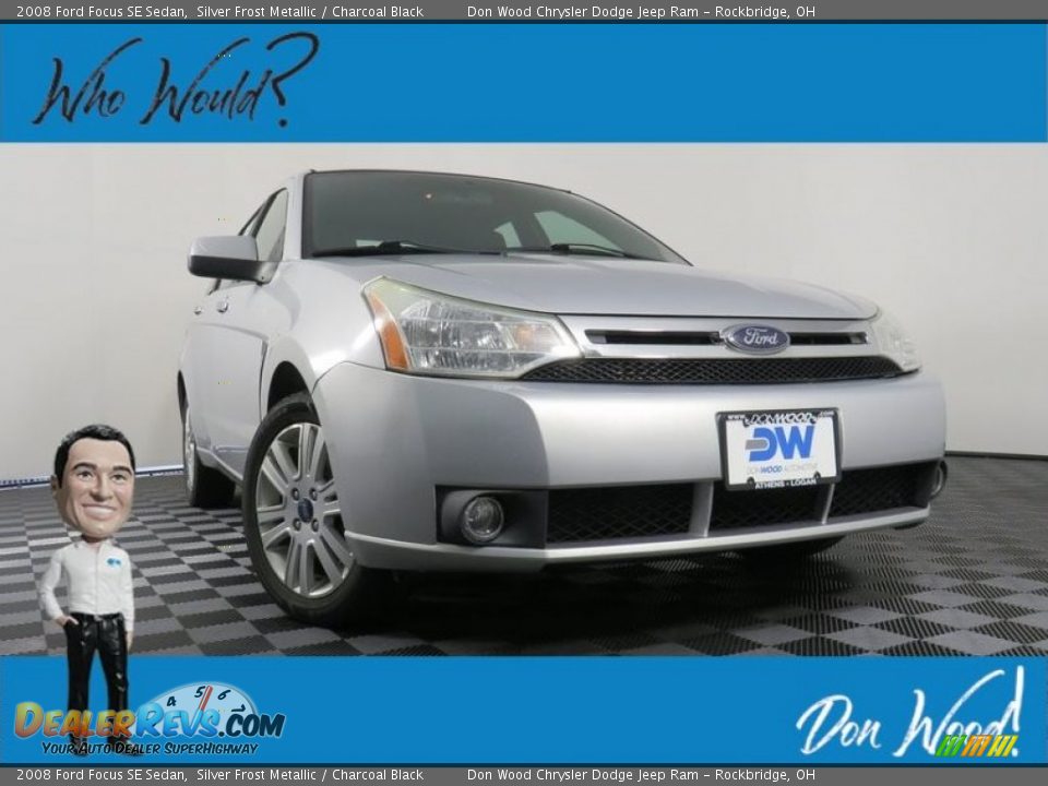 2008 Ford Focus SE Sedan Silver Frost Metallic / Charcoal Black Photo #1