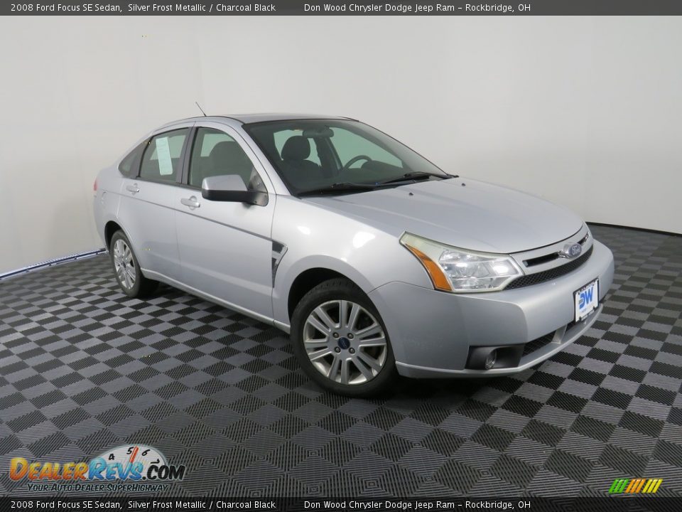 2008 Ford Focus SE Sedan Silver Frost Metallic / Charcoal Black Photo #3