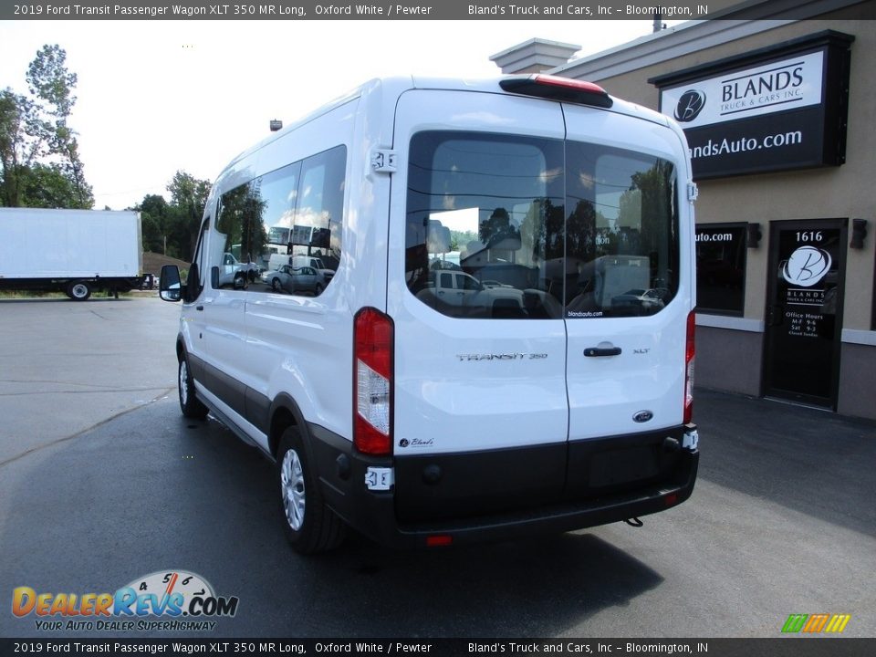 2019 Ford Transit Passenger Wagon XLT 350 MR Long Oxford White / Pewter Photo #3