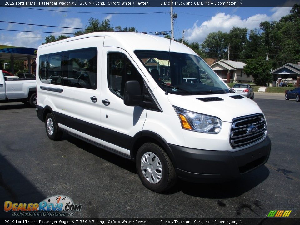 2019 Ford Transit Passenger Wagon XLT 350 MR Long Oxford White / Pewter Photo #5